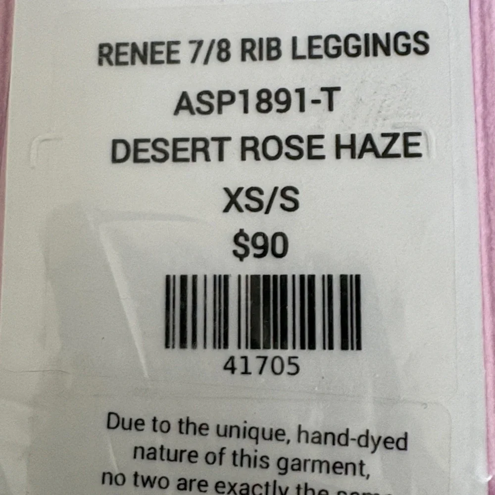 Avocado Renee 7/8 Rib Leggings Tie-Dye NEW S - Picture 5 of 5